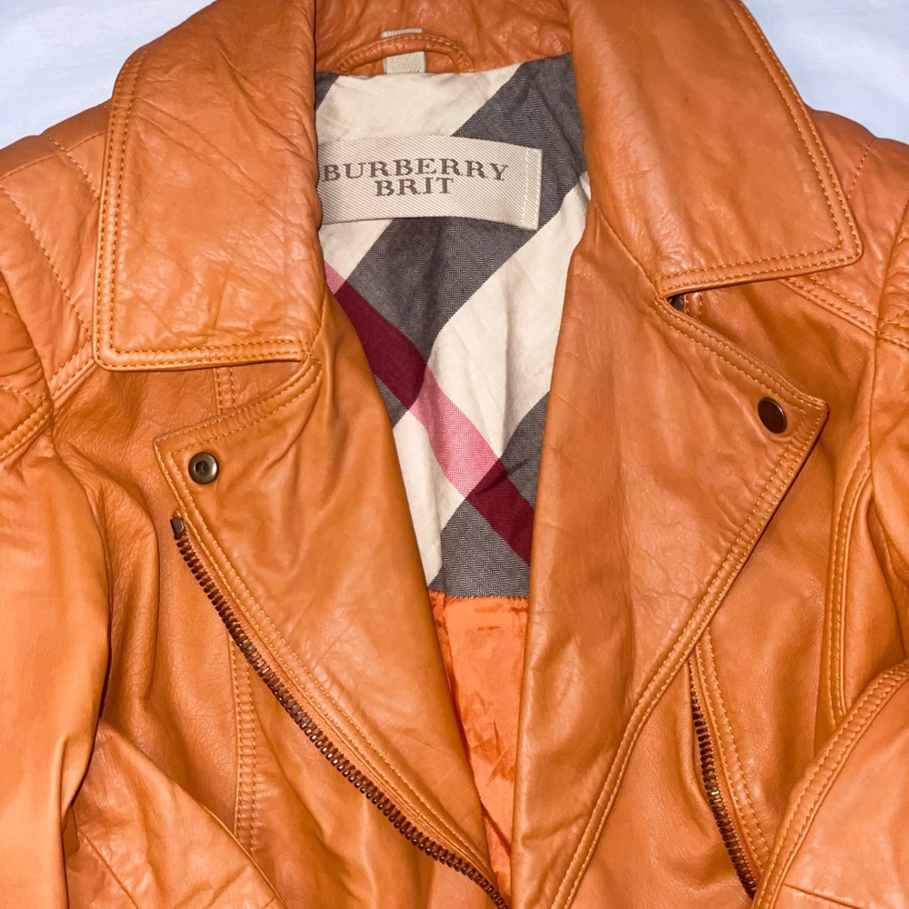 Small Burberry leather jacket